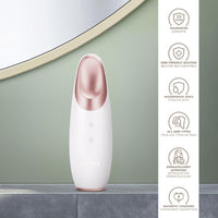 GESKE SmartAppGuided™ Warm & Cool Eye Energizer | 6 in 1 | Heated eye massager | Combat dark circles & under-eye bags | Refresh droopy eyelids | Anti-stress & relaxation | Sonic massaging