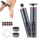 VIHBRAI 2-in-1 Electric Foot Callus Remover & Nail File 9-Speed LCD Pedicure Kit with 13000 RPM 2400mAh Dual Rotation (P/F/R) 3 Sanding Heads & Toe Grinder Hard Skin Remover for Feet & Nails