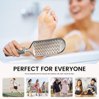 BEZOX Pedicure Foot File Foot Scraper For Hard Skin (XL Size) -Hard Skin Remover Used on Wet or Dry Feet- Huge Plane Surface Foot scrubber For Soft & Smooth Heels(Grey)