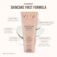 VITA LIBERATA, Fabulous Gradual Tanning Lotion 400ml & Dual Sided Self Tanner Mitt, Super Hydrating Hyaluronic Acid, Designed for Face & Body, Buildable Formula, Streak Free, Lasting Finish