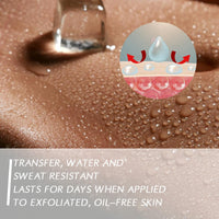 Generic All over Complexion Perfector with Extra Large Body Makeup Brushm, 2-in-1 Body Camouflage and Illuminator, Tattoo Cover up Cream, Body Full Coverage Perfector Waterproof No Transfer