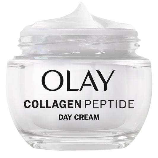 Olay Collagen Peptide Face Moisturiser Day Cream, Skincare with Niacinamide 99% Purity and Antioxidant Vitamin E, Advanced Anti Ageing Skin Care: Strengthens, Restores, Hydrates, 50ml