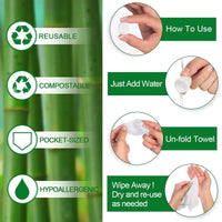 100 Pieces Compressed Wipes, Compressed Towels Tablets, Portable Face Towels Tablets, Compressed Coin Tissue for Travel, Home, Beauty Outdoor Activities