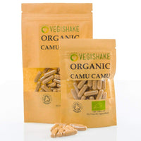 vegishake Organic Camu Camu HPMC Capsule High Vitamin C Raw Fruits Powder Cacari Vegan Halal Kosher (90 Capsules)