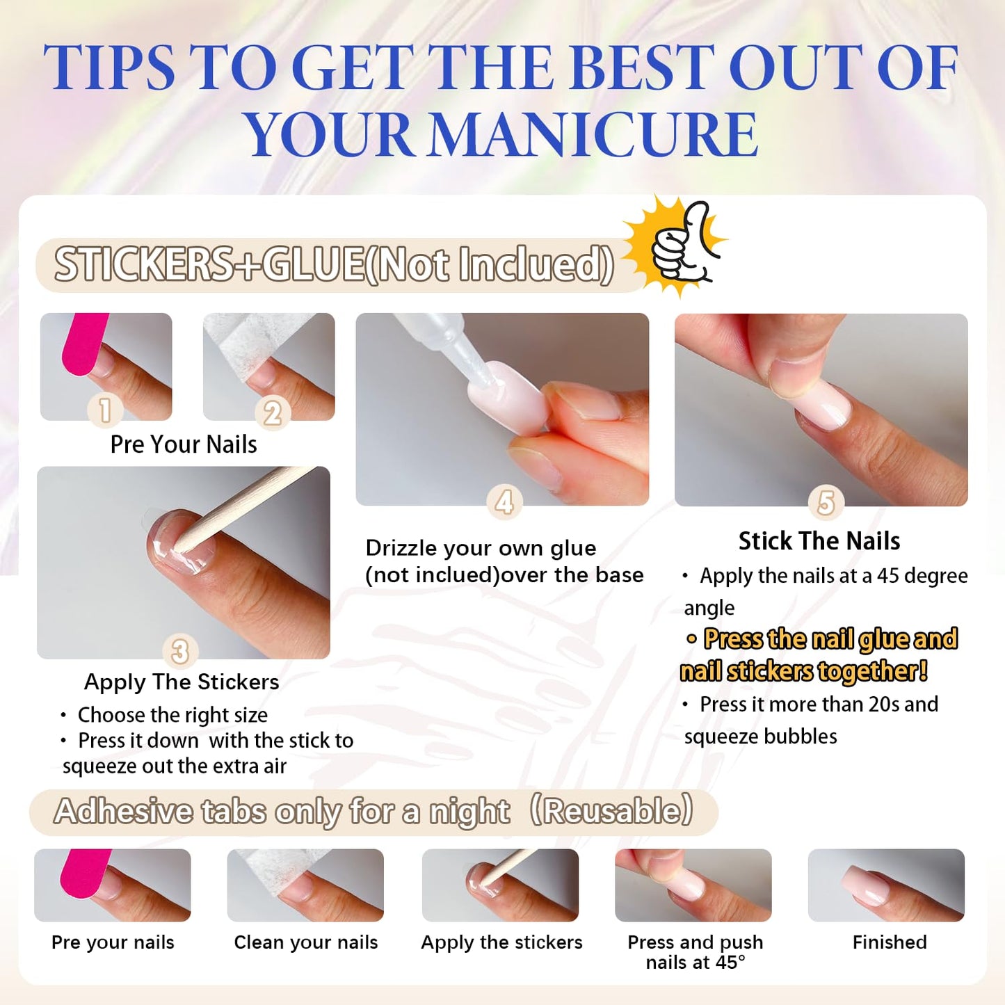 Chrome White French Tip False Nails Almond, SXVME Chrome Press On Nails Medium, Glazed French Tip Fake Nails Press on, Glitter Acrylic Nails Medium, Natural Nude Stick on Nails for Women Daily Wear
