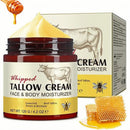 SEMECOMER Whipped Beef Tallow Skin Care Cream, Beef Tallow Moisturiser, Nourishing Tallows And Honey Balm for Face & Body, Deeply Hydrating, Natural Moisturizer for Dry Skin, Fast-Absorbing, No Greasy