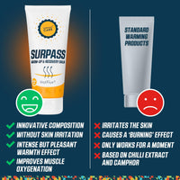 SURPASS Pre-Workout Warm-Up Balm for Athletes | Irritation-Free Ultra Strength Pre-sport Muscle Rub | Joint & Muscle Soothing Relief Recovery Therapy | Post-workout Muscle Relaxer (200ml)
