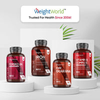 WeightWorld Forskolin Capsules 1000mg - 60 Vegan Capsules - Coleus Forskohlii Extract - Keto & Low Carb Diet Friendly Supplement for Men & Women - Allergen & GMO-Free