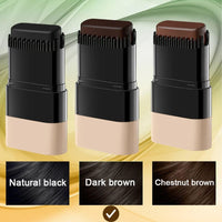 HERBENJOY Hair Colour Stick, Root Touch Up, Grey Hair Cover Up with Comb, Instant Waterproof & Sweat-Proof Hair Dye Stick, Safe and Convenient Comb Hair Dye for All Hair (Dark Brown)