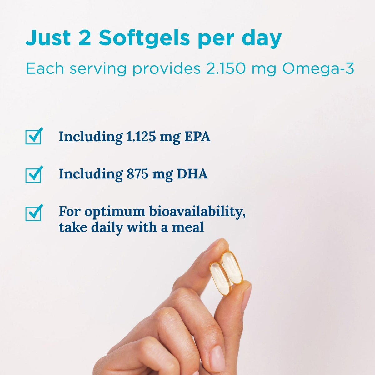Nordic Naturals Ultimate Omega 3 2X, 2150mg Omega-3 Capsules High Strength Fish Oil Supplements with EPA and DHA, 60 Softgels, Lemon Flavour, Soy Free, Gluten Free