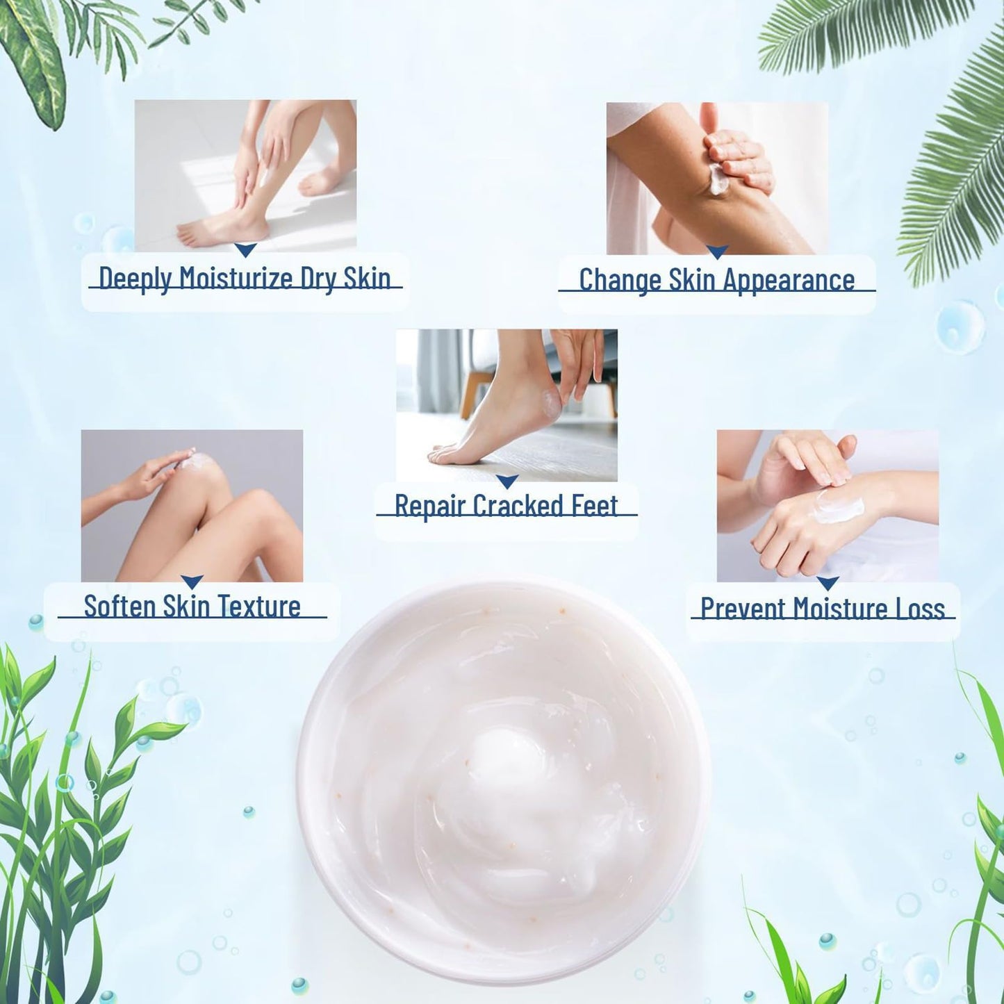 Urea Foot Cream, Urea Cream 40 Percent For Feet, Foot Cream for Cracked Heels and Dry Skin, Urea Cream for Hand,Foot and Body Care Deep Moisturizing Callus Remover Nourishes Soften