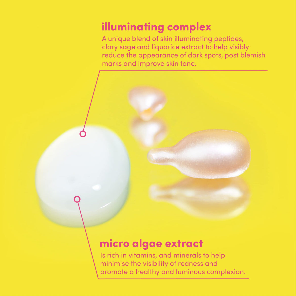 SOLV. Illuminate n' go Serum - 28 Capsules. Reduce the look of dark spots, Promote an even-looking complexion, Skin appears smoother
