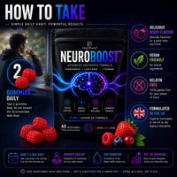 Directpurity NeuroBoost 6-in-1 Wellness Gummies - Ashwagandha, Shilajit, Lion's Mane, Maca, L-Theanine & Vitamin D3-60 Vegan Gummies - Supports Relaxation, Cognitive Function & Immune Support