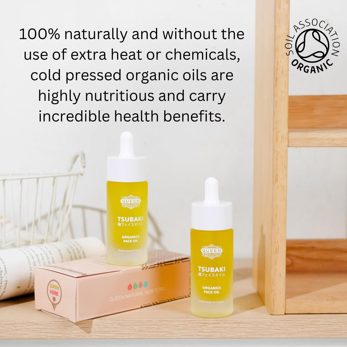 QUEEN NATURAL NEW YORK QUEEN TSUBAKI OIL: Organic Japanese Tsubaki Face Oil, the Ultimate Natural Japanese Beauty Secret Elixir for Youthful Skin, Anti-Aging, Dewy Glow Hydrating-Best Face Moisturizer