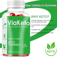 FItness Hero Supplements Via Keto - 60 Gummies Original Advanced - New & Sealed - 1 Month Supply - Vitamins and Minerals - UK Made - Vegan