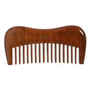 Resèt 100% Natural Handmade Sandalwood Comb | Soft Wide Tooth Wooden Comb | Eco-Friendly Anti-Static for Massage | Wooden Hair Detangler for Men and Women