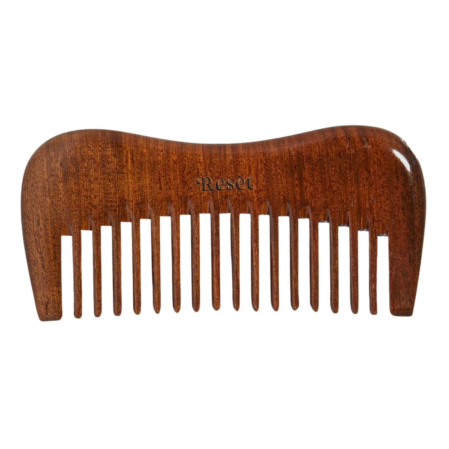 Resèt 100% Natural Handmade Sandalwood Comb | Soft Wide Tooth Wooden Comb | Eco-Friendly Anti-Static for Massage | Wooden Hair Detangler for Men and Women