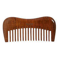 Resèt 100% Natural Handmade Sandalwood Comb | Soft Wide Tooth Wooden Comb | Eco-Friendly Anti-Static for Massage | Wooden Hair Detangler for Men and Women