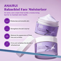 ANAI RUI ANAiRUi Anti-Age Cream 50ml, Anti-Wrinkle Cream with Pure Bakuchiol, Day/Night Cream for Women, Anti-Ageing Face Cream