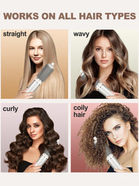 YTCHYYSK Round Volumizing Brush Attachment Compatible With Shark FlexStyle Blow Dryers Accessories, Oval Round Brush for Straight, Wavy, Curly, and Coily Hair