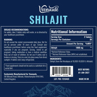 Veenuule 30,000mg Shilajit Tablets, Gold Grade Shilajit Supplement, Rich in Fulvic Acid & 85+ Trace Minerals (60 Count (Pack of 2))