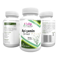 Tulip BioPharma Apigenin 100mg 120 Capsules, 3rd Party Lab Tested, High Strength Supplement, Gluten and GMO Free