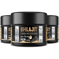 Shilajit Resin Gold Standard Shilajit - 600mg Himalayan Shilajit Blend with Ayurvedic Herbal Extracts, High Levels of Fulvic Acid, Supports Energy and Performance, 30 g (Pack of 3)