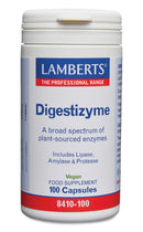 Lamberts Digestizyme – Broad Spectrum Plant Enzymes for Protein & Digestion – 100 Capsules