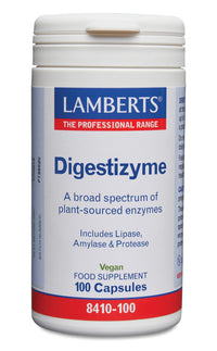 Lamberts Digestizyme – Broad Spectrum Plant Enzymes for Protein & Digestion – 100 Capsules