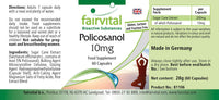 fairvital Fairvital | Policosanol 10mg - Vegan - HIGH Dosage - 60 Capsules