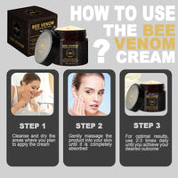 Trendyfave Bee Venom Skin Treatment Cream,Bee Venom Cream For Wrinkles Skin Repair Cream Deep Hydration Natural Ingredients, Soothes Skin, Moisturizing For All Skin Types