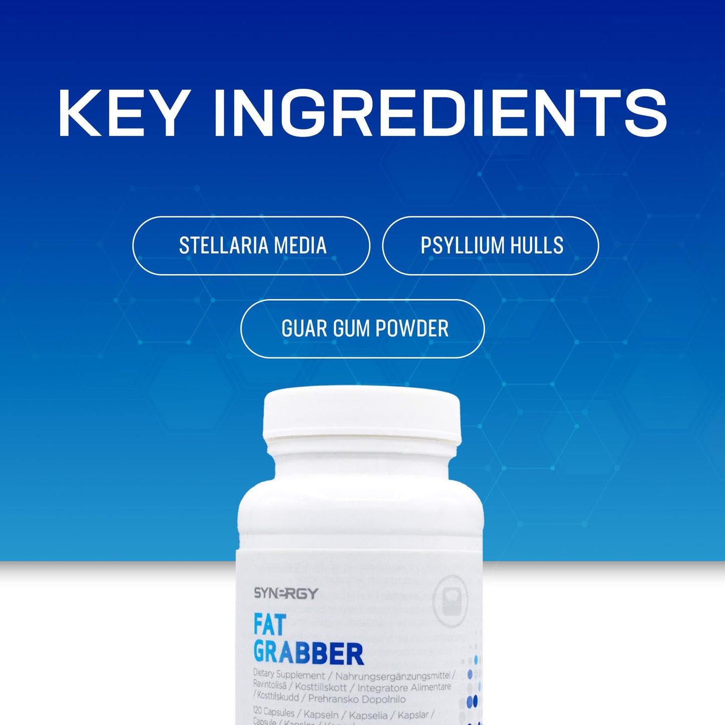 Synergy Worldwide Synergy WorldWide Fat Grabber 120 capsules | Healthy Weight Management | Natural Fiber Blend | Support Digestion | Guar Gum Powder | 75 gr
