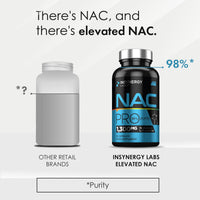 Insynergy Labs NAC 650mg Per Capsule (Maximum Dose in UK) Superior 98% Purity NAC Supplement, N-Acetyl-Cysteine NAC Powder 90 Vegan Capsules
