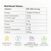 Cutetonic® Organic Rice Protein Powder 100% Pure (500g)