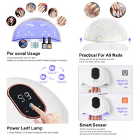 DouborQ Acrylic Nail Kit with Electric Nail Drill U V Nail Lamp Nail Art Tools Starter Set Acrylic Nail Art Supplies for Beginner with Everything (-27)