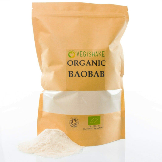 Organic Baobab Powder Supplement Vitamin C Digestion Stomach Health Africans Fruit Vegan (500g)