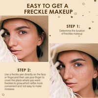 Waterproof Freckle Pen - Create Effortlessly Natural Sunkissed Makeup with Soft Dot Spot Pen (Light Brown)