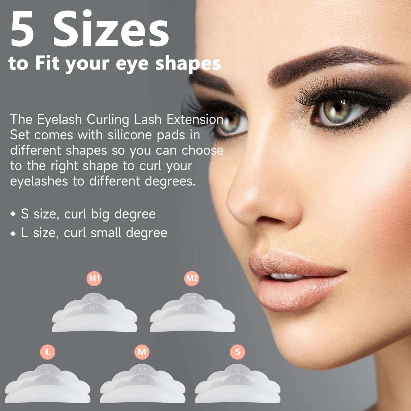 RONKIE Lash Lift Kit - Eyelash Perm Kit - Professional Eyelash Curling Set - Glue Upgraded Version - Semi-Permanent Curling Perming Wave Suitable for Salon at Home (White)