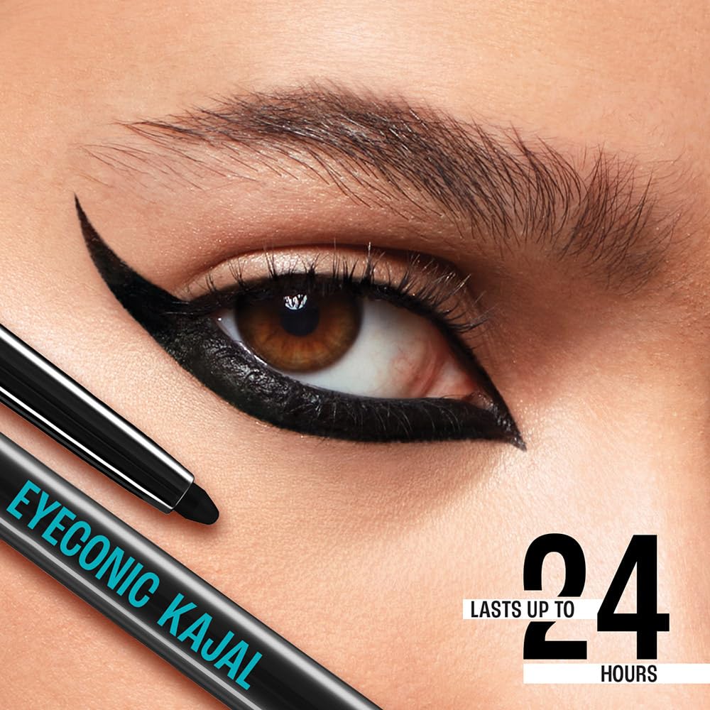 LAKMÉ Eyeconic Kajal - 0.35g - Deep Black