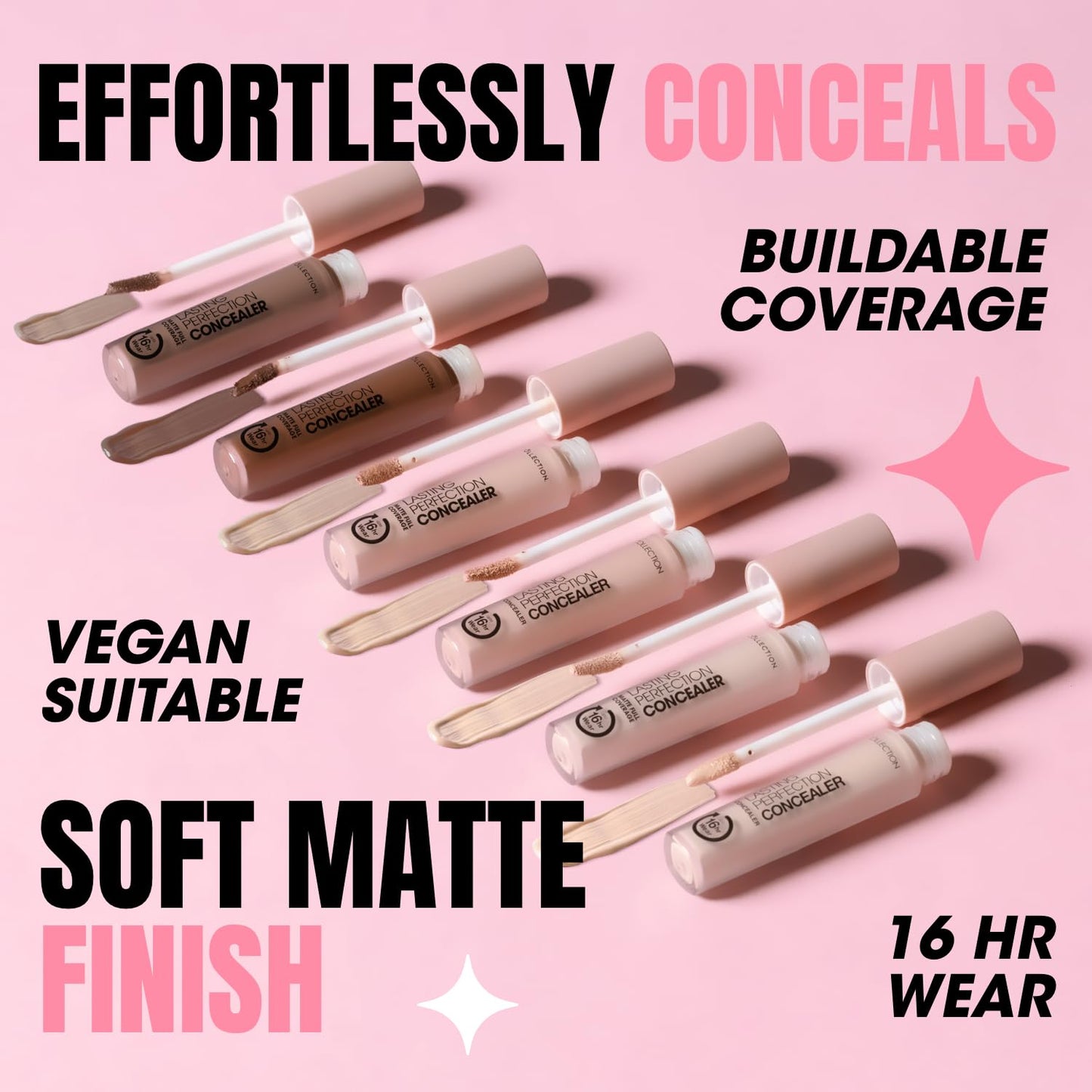 Collection Cosmetics Lasting Perfection Concealer, 16-Hour Wear, Long Lasting Concealer, Fair, 4ml
