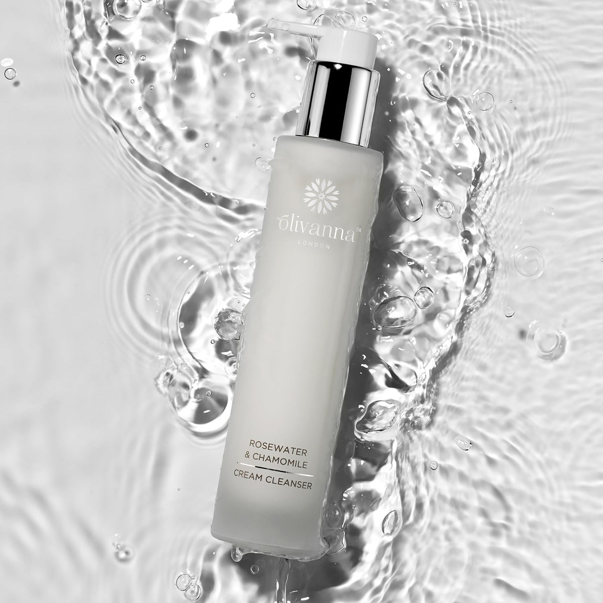 Olivanna Cream Cleanser | Rosewater & Chamomile Face Wash | Powerful Blend Moisturiser | Omega-Rich Deep Cleanser | Anti-Inflammatory Facewash Therapy | Hydrating Facial Wash Cream For Sensitive Skin