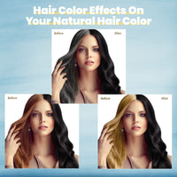 BOJICA Black Hair Dye Shampoo for Gray Hair Coverage, 3-in-1 Semi-Permanent Color Shampoo Herbal Ingredients for Women & Men 500ml