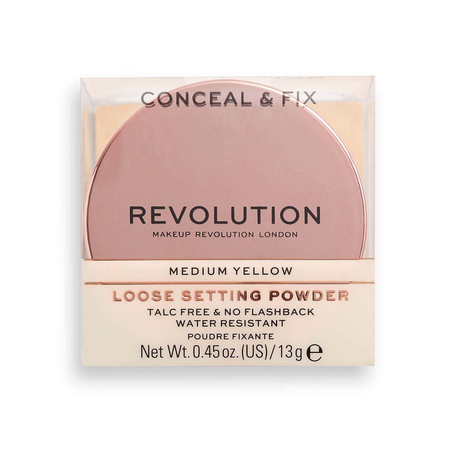 Revolution Beauty London Conceal and Fix Fixing Powder, Medium Yellow