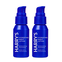 Harry's Hydrating Night Lotion, Night Moisturiser for Face, Lightweight 50ml, 2 Pack