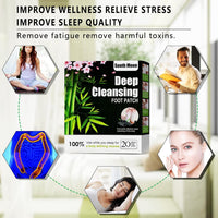 Ganbaro 20 Pcs Detox Foot Patches,Natural Detox Foot Pads with Bamboo Vinegar and Ginger,Foot Patches to Help Remove Toxins & Improve Sleep Quality Enhance Blood Circulation,Stress Relief,Relaxation