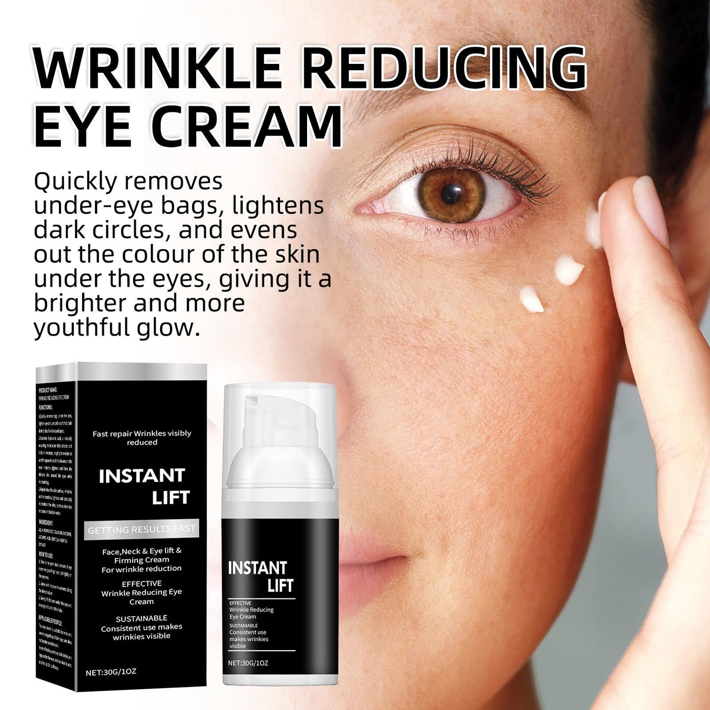 AWHXJLY Instant Lift Plus - Face Lift,Instant Eye Lift Cream for Puffiness and Bags Under Eyes,Instant Wrinkle Serum,Available on Face,Eye and Neck,Tightens Delicate Skin