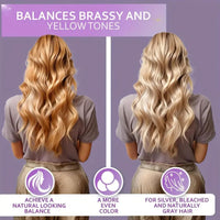 DMQ Purple Toning Hair Mask 50g, Intensive Toning Hair Mask for Lightened & Highlighted Cool Blonde Hair,Deeply Nourishing Damaged Hair,Deep Nourish Brighten Hair,Travel Size