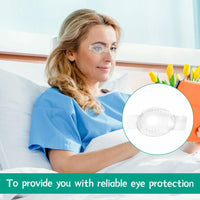 Eophmi 6 Pcs Eye Shield After Cataract Surgery, Transparent Eye Patches for Adults Kids, Eye Shield After Surgery, Single Eye Shields After Breathable with Small Hole