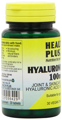 Health Plus Hyaluronic Acid 100mg Joint Health Supplement - 30 Tablets