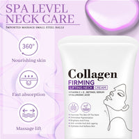 XdealCozyxc Neck Firming Cream with Roller, Collagen Neck Tightening Cream for Tightening Skin, Moisturizing